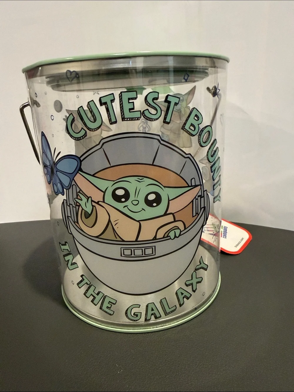 Cutest Bounty in the Galaxy Party Treat Bucket - Mint Green